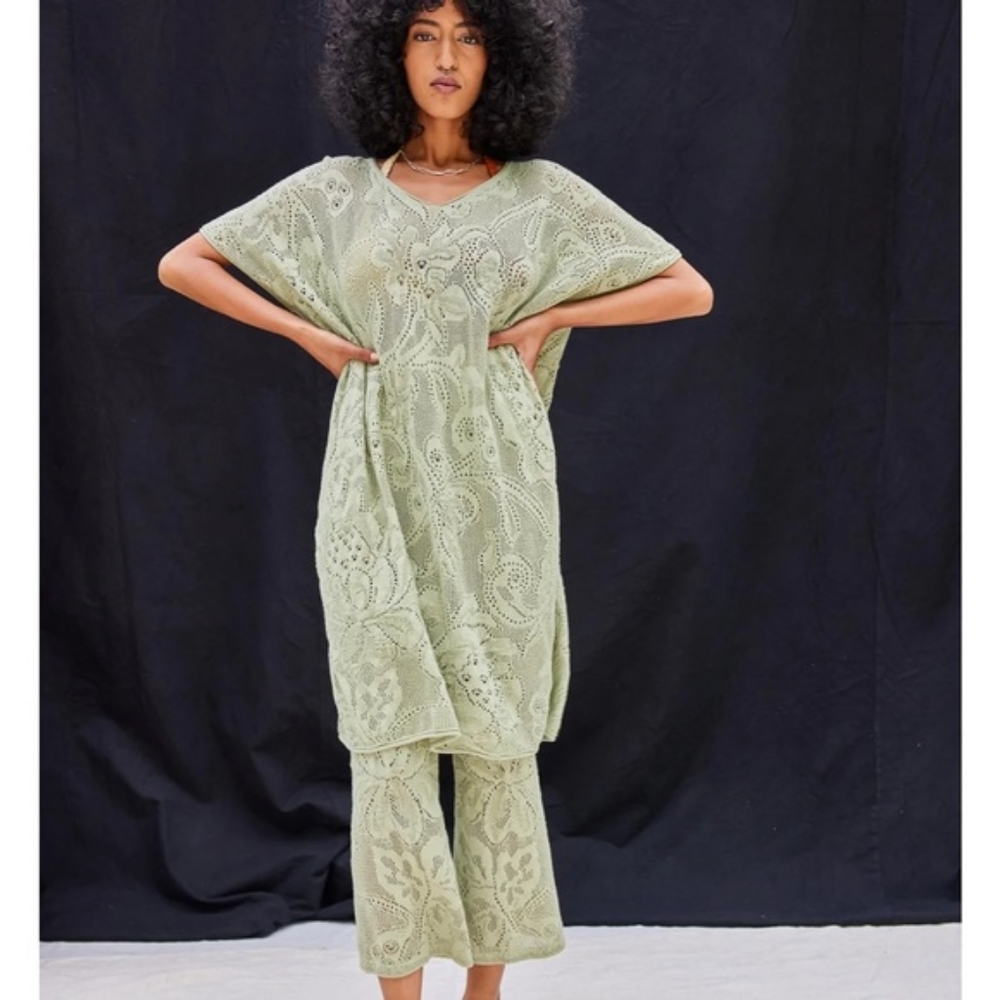 Misha and puff odille lace limestone dress XS/S